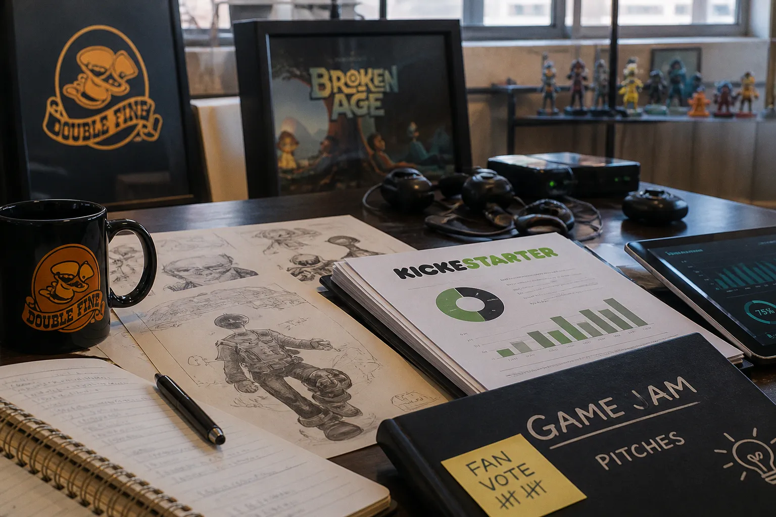 Double Fine запускает краудфандинг через геймджемы: как фанаты выбирают будущие игры
