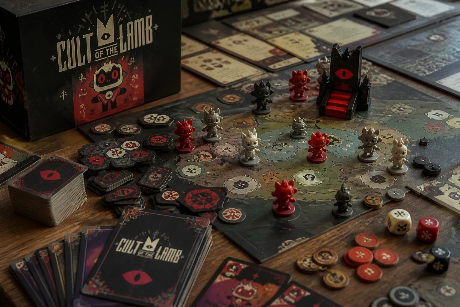Настольная адаптация Cult of the Lamb собрала 1,8 млн фунтов на Kickstarter